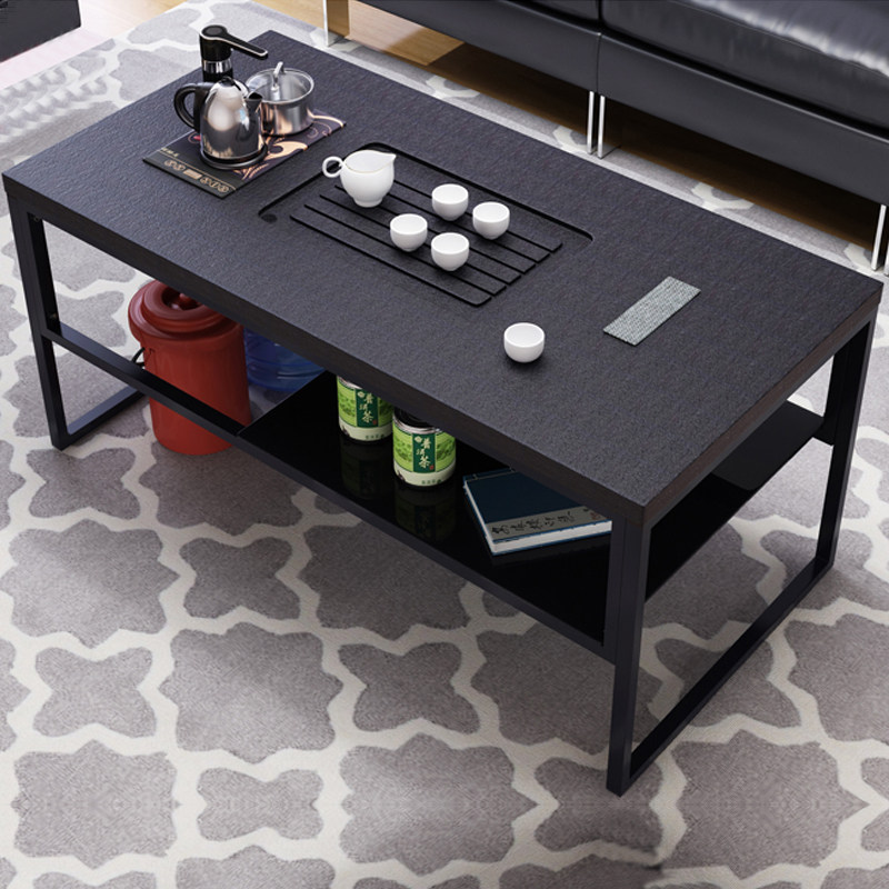 Burning Stone Office Tea Several Kung Fu Tea Table Simply Modern Living Room Carbon Steel Bubble Tea Table Automatically Put Up