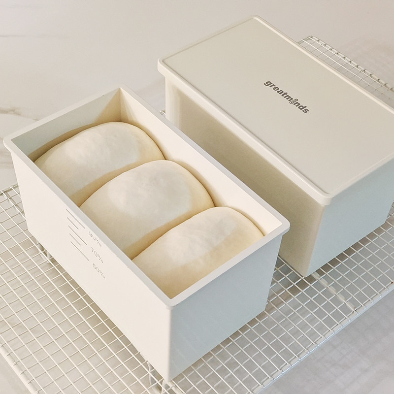 greatminds home baking mould ceramic coating anti-stick 450 gr toast case ivory white cake tool-Taobao
