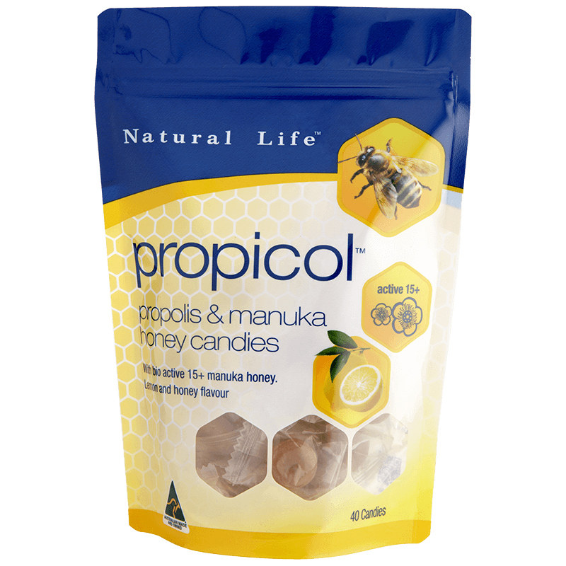 Natural Life优然澳蜜蜂胶麦卢卡蜂蜜润喉糖果嗓子疼