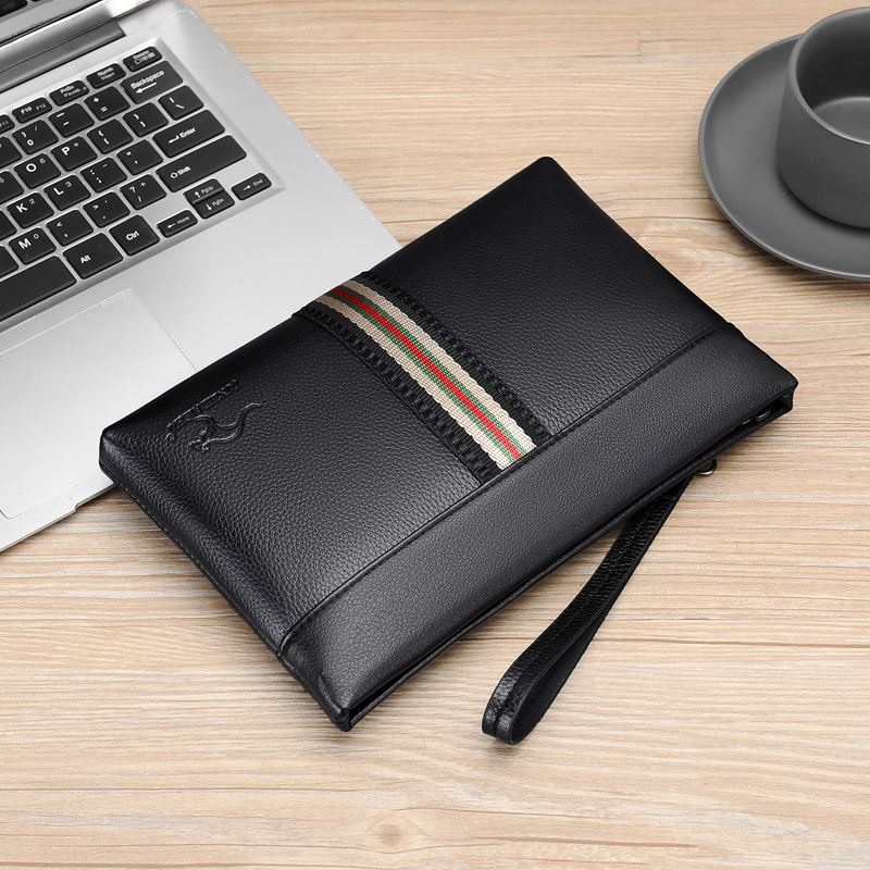 Men's hand holding bag 2021 Summer new wave Fashion light extravagant business hand clip handbag Handbag Letter Enveloping