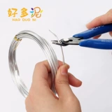 Скелет, алюминиевая проволка ручной работы, глина, фигурка, трубка, «сделай сам»