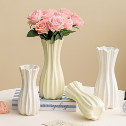 High-End Minimalist Ceramic Vase Tv Cabinet Desktop Ornament Home Decor Artificial Flower Arrangement Dried Flowers Fresh Flowers Hydroponic