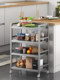 Kitchen Dish Cart, Mobile Food Collection Cart, Storage Rack Cart, Restaurant Hotel Hot Pot Restaurant Serving and Delivery Cart