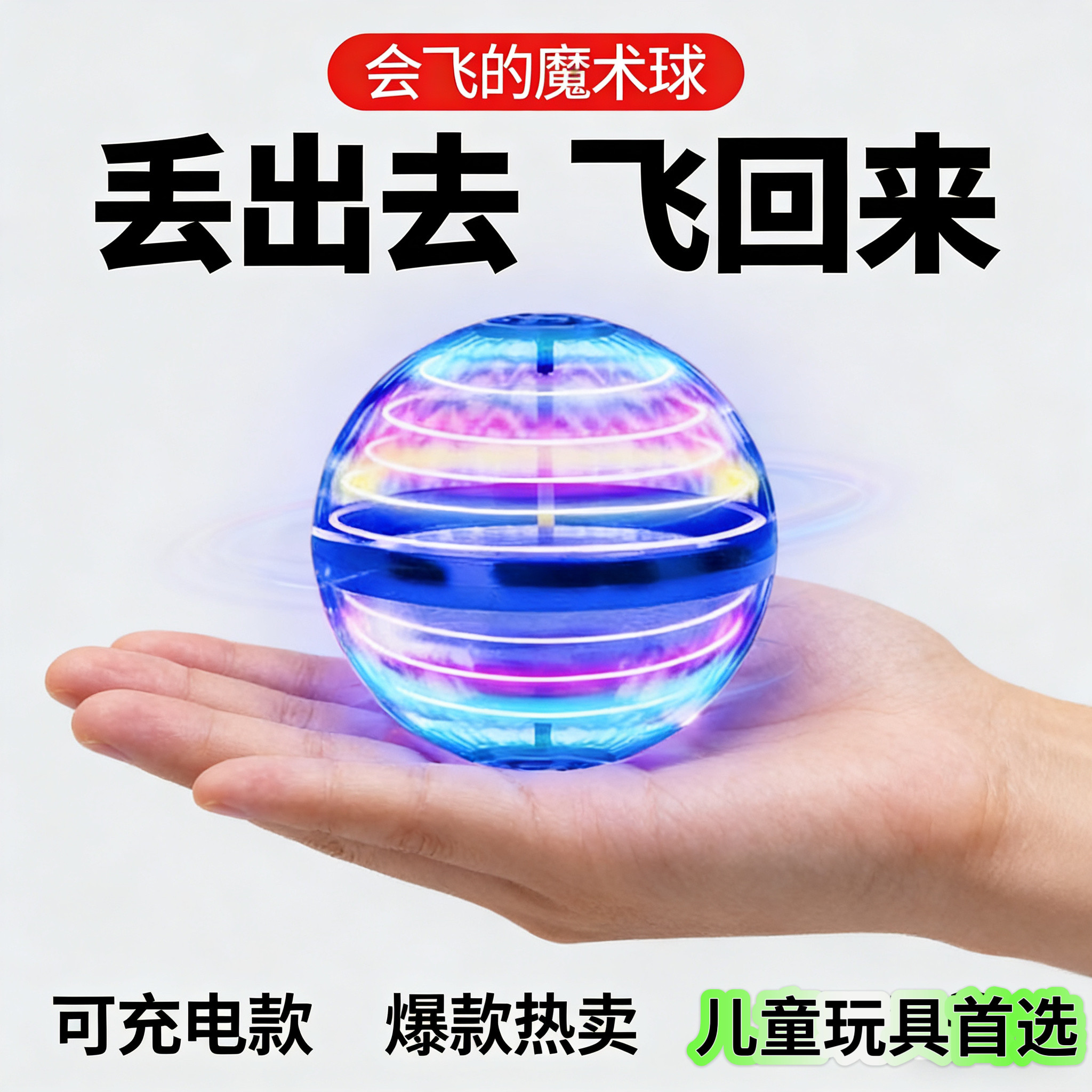 Вращающийся индукционный летающий шар magic smart flying ball turn magic магнитная левитация черная технология декомпрессии детская игрушка для мальчика
