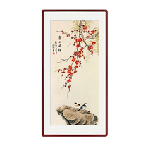 Purely hand-painted plum blossoms hanging on the eyebrows traditional Chinese paintings new Chinese style entrance hall corridor aisle decorative paintings good murals with meaning