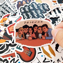 50 classic American TV friends graffiti stickers personality guitar trolley case computer stickers decoration waterproof stickers