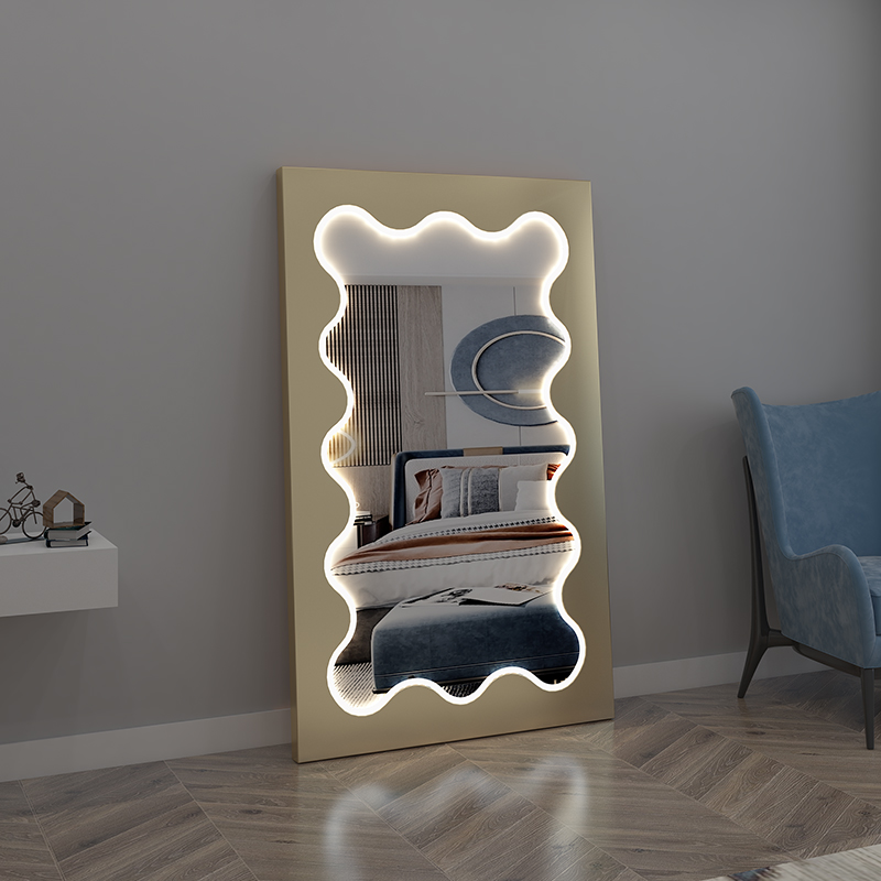Northern Europe light luxury creative shape full body mirror network red in the windsurf home decoration mirror clothing store audition mirror