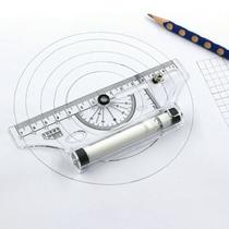 Ruler multifunctional parallel ruler pulley drawing picture compasses Protractor ruler triangular plate students study stationery
