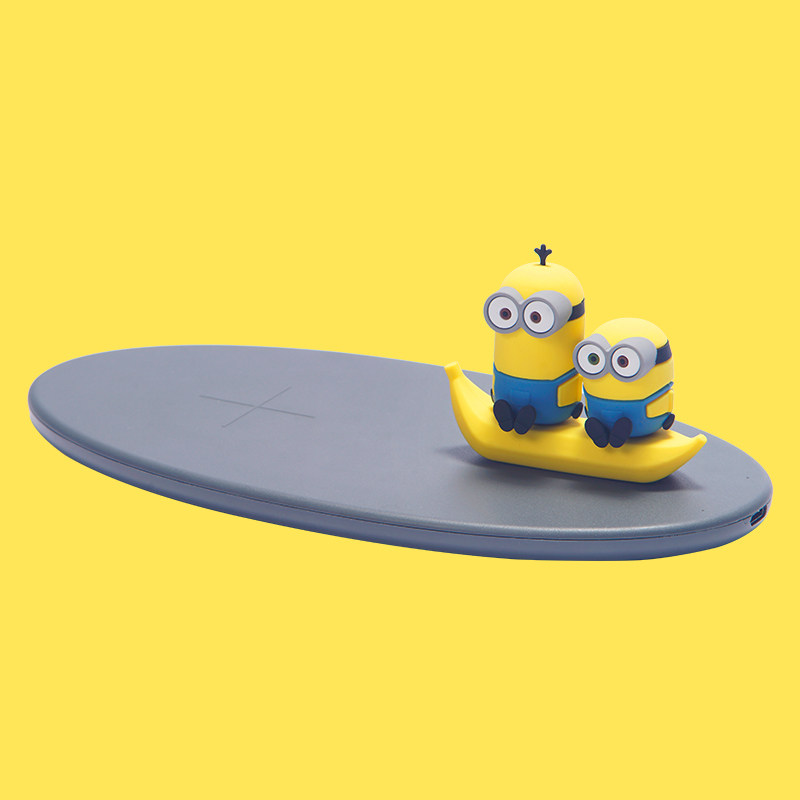 Universal Pictures Little Yellow Man Wireless Charger Phone battery flashes Xiaomi Apple Huawei General Valentine's Day gift