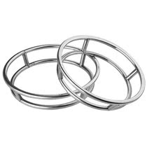 Thickened stainless steel kitchen pot m rack anti-scalding storage rack wok rack Double-layer pot mat pot rack Insulation pot rack