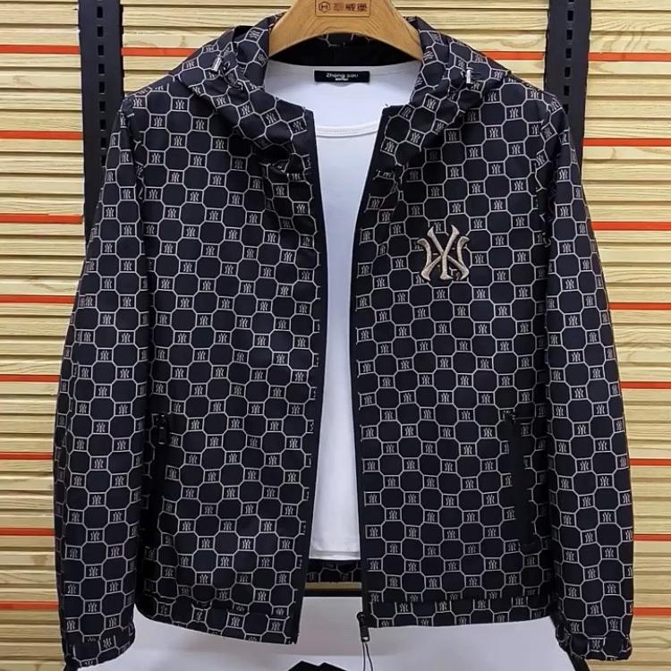2312 Men's Jacket Spring and Autumn New Popular Hooded Jacket Men's Embroidered Trendy High-End Autumn Clothing
