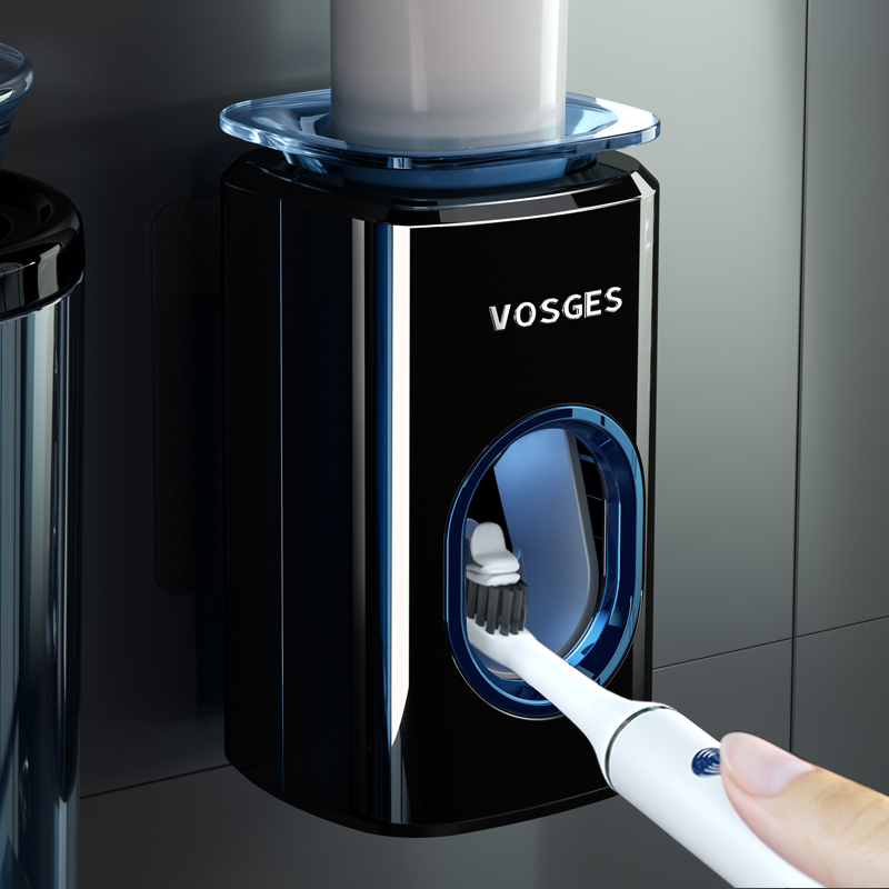 Fully automatic milking toothpaste Toothpaste Hanging Wall Style Home Squeezer Suit Free of perforated dressing room Toothbrush Shelf