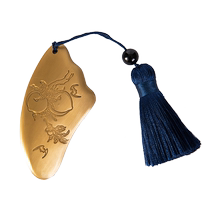 Zhengan Guo Zhu Bingren Brass Scraping Board Facial Decorative Pattern Copper Semi-circular Whole Body Easy-to-Shave Gift