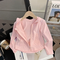 Солнцезащитный крем, летняя тонкая одежда для защиты от солнца, детская шелковая куртка с капюшоном, летняя одежда, ветровка, новая коллекция, защита от солнца