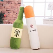 Large Number Cigarette Wine Bottle Hug Pillowdown Toy Smoking Cessation Strip Pillow Clips Leg Sleeping Paparazzi Birthday Present for both men and women
