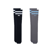 Black college style sports compression socks for women Korean style long summer thin stockings cycling compression socks hiking socks