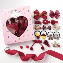 The first time to send a girl gift cute princess hairclip rubber band baby does not hurt the hair rope girl head jewelry