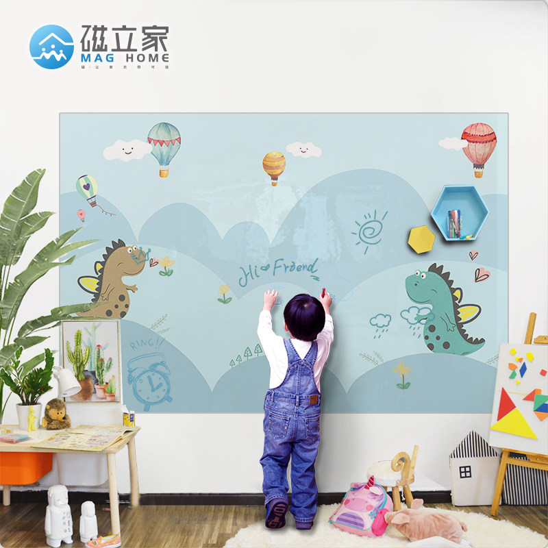 Magnetic Cartoon Whiteboard Wall Sticker Magnetic Child Doodle Wall for Baby Early Teaching Magnetic Sticker Painting Wallpaper