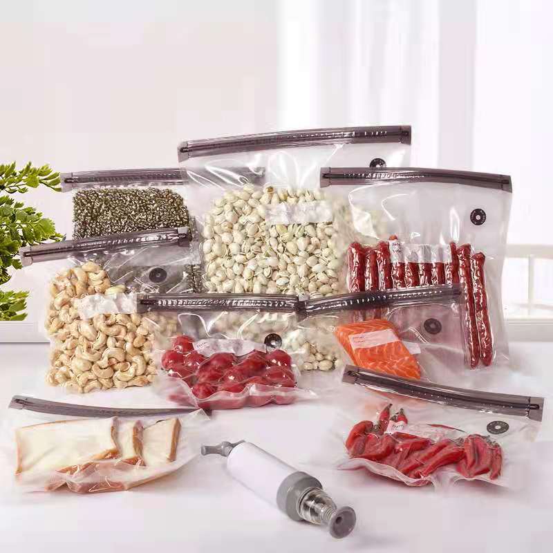 Vacuum food bag oversized glossy storage compressed household vegetable fresh-keeping bag with sealing food-grade packaging bag