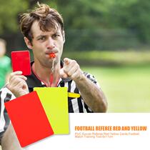 20 10Pcs PVC Soccer Referee Red Yellow Cards Football Match