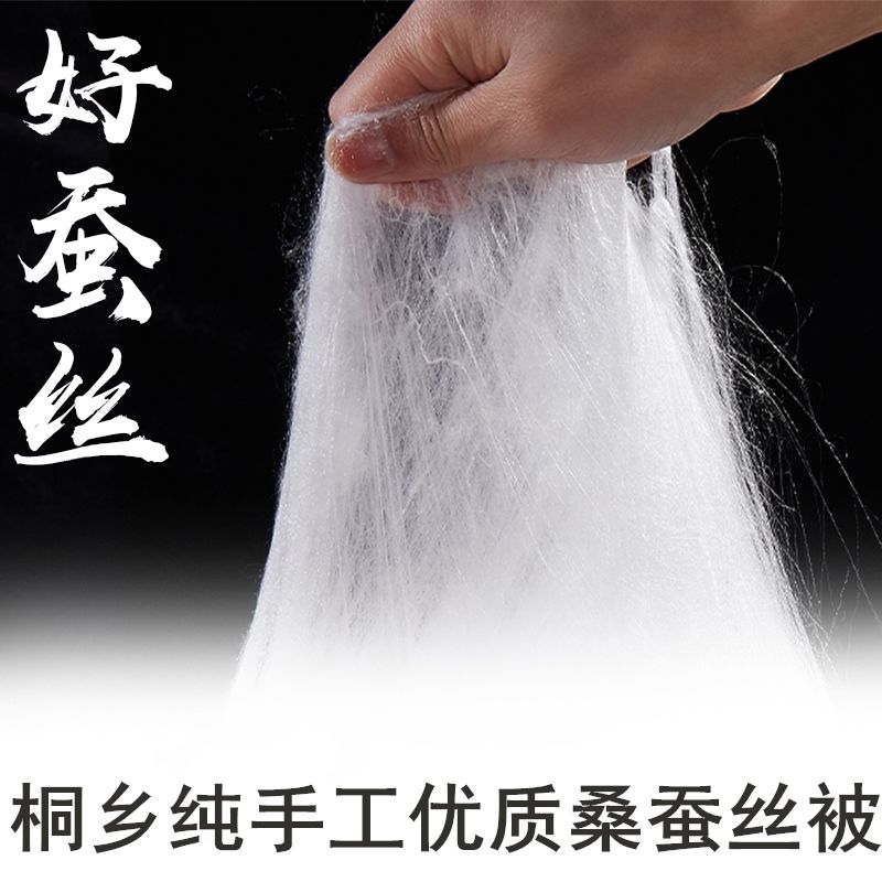 Tongxiang handmade silk quilt 100 mulberry silk winter quilt spring and autumn quilt thickened warm quilt wedding double quilt