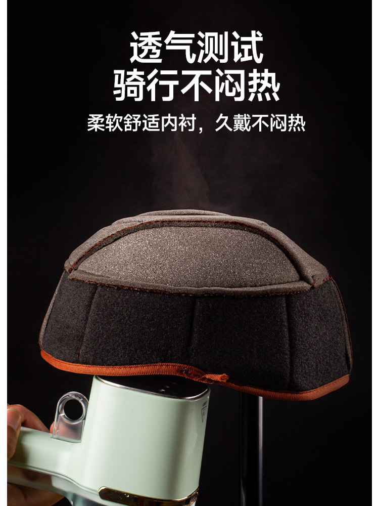 3C Certified Mustang Helmet Electric Vehicle Safety Helmet for Men and Women Winter Retro Lightweight Motorcycle Half Helmet Suitable for All Seasons