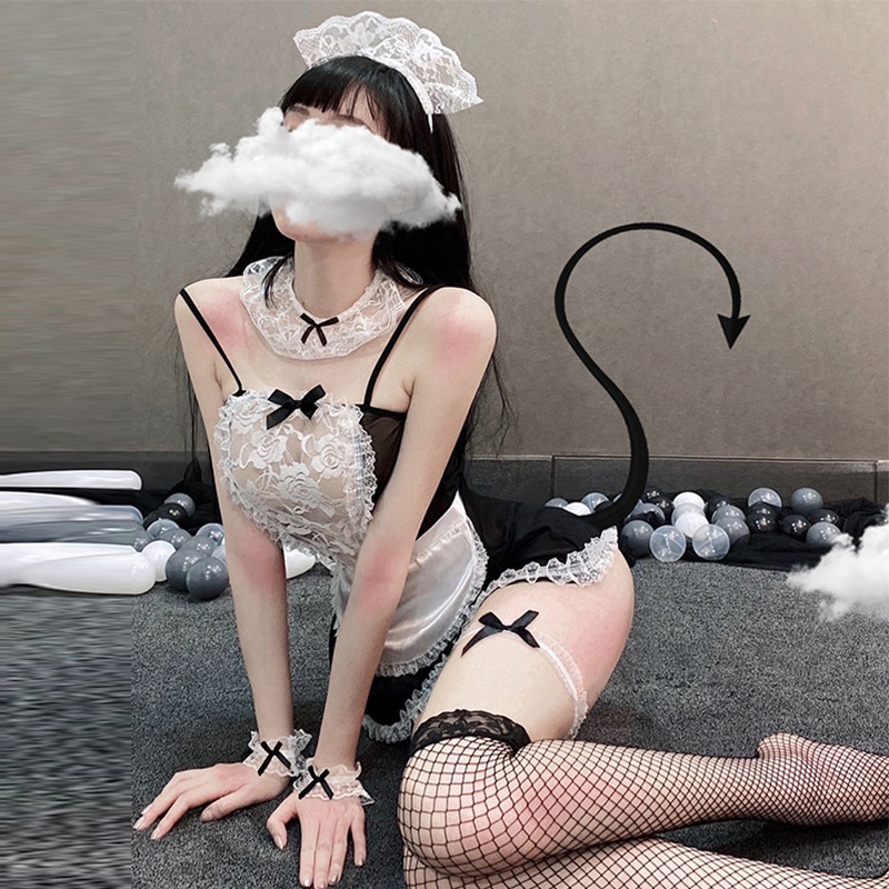 Sexual Affection Instrumental Lingerie Pure Desire Lace Women's Maid Dress Sex Uniform Temptation Teasing Bed Passion Suit Sleeping Suit Slumber