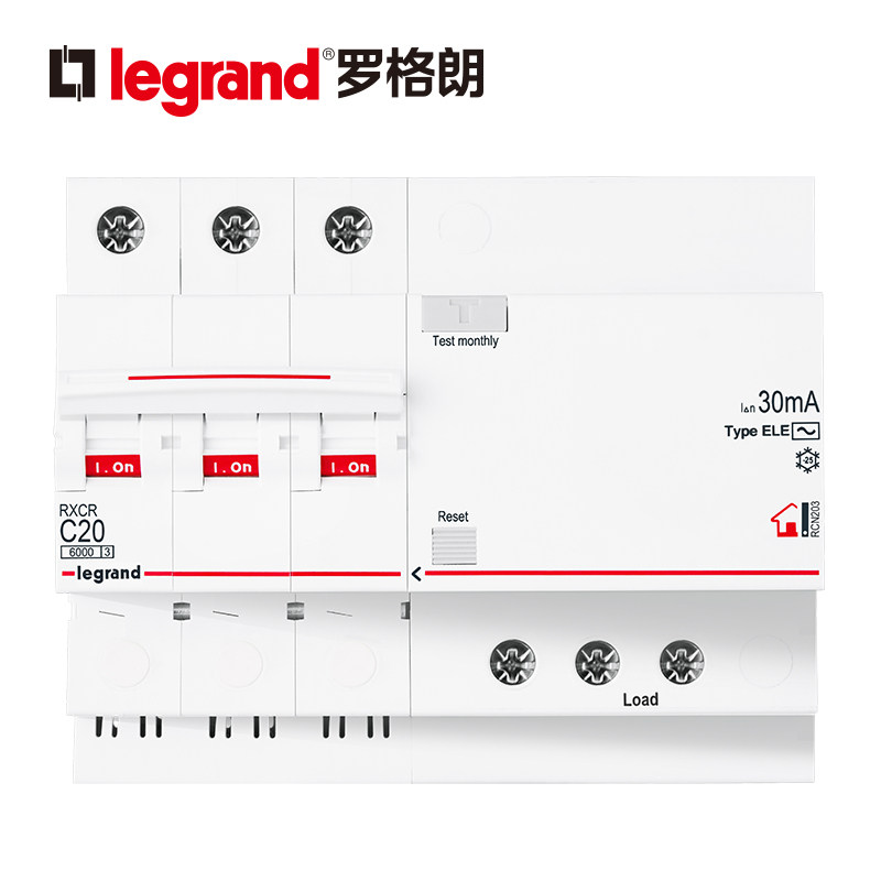 Legrand air switch circuit breaker 3P three-level c20A 32A 40A 63A leakage protector power-off gate