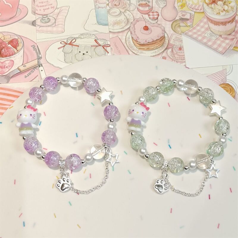 New Cute Crystal Sweet Bracelet in Purple, Fresh and Unique Design, Versatile Style, Instagram-Worthy, Perfect for Students and Best Friends, Enhances Complexion New Cute Crystal Sweet Bracelet in Purple, Fresh and Unique Design, Versatile Style, Instagram-Worthy, Perfect for Students and Best Friends, Enhances Complexion