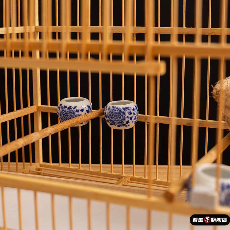 Handmade Bamboo Square Bird Cage, Large Jade Bird Breeding Cage, Finch Cage, Can Bathe, Suitable for Finches, Waxwings, and Blue-Tailed Orioles