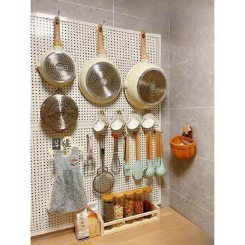 Hole board wall storage rack internet celebrity dessert shop baking tools piping nozzle storage wall stainless steel accessories customization