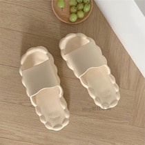 Japan JULIPET stepping on the anti-skid anti-smelly slippers female summer ins girl heart indoor home bath slippers
