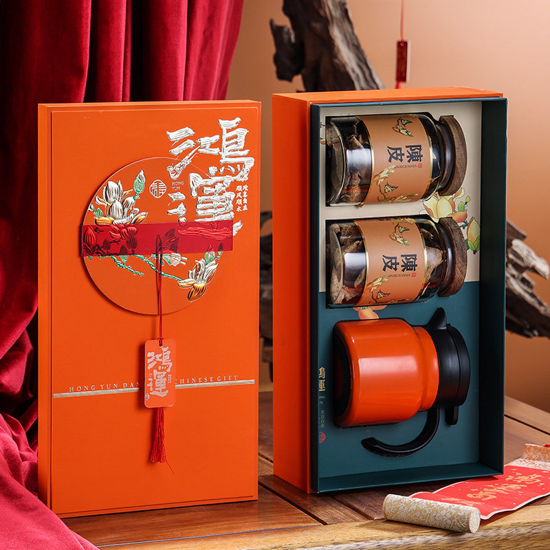 Fuding white tea packaging empty gift box Pu-erh tea cake Dried Orange Peel Braised Pot Gift Box Composition Old White Tea Empty Gift Box Tailor-Taobao