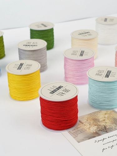 Браслет ручной работы, плетеное ожерелье из грецкого ореха из воскового агата, 71 размер, 0.4mm, связать своими руками