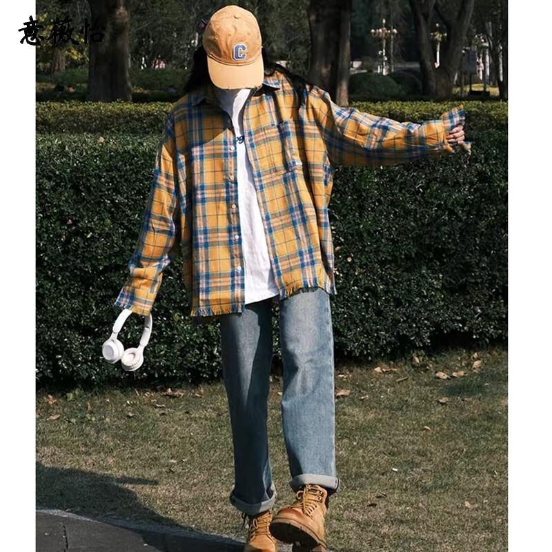 Spring Shirt 2026 New Model Unisex Couple Outfit Jacket Plaid Shirt for Layering or Wearing Alone Spring Shirt 2026 New Model Unisex Couple Outfit Jacket Plaid Shirt for Layering or Wearing Alone