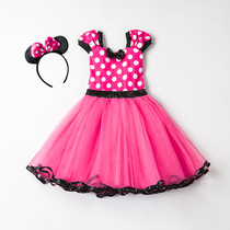 Minnie Mouse Dress for Girls Christmas Dress Dots Sleeveless