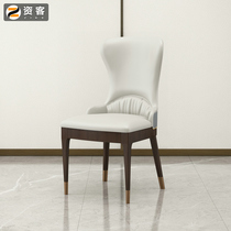 Funders light and luxurious solid wood chairs light and luxurious dining chairs Home Restaurant dining table and chairs net red chair hotel Jane about backrest stool