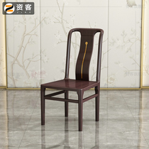 Funk Full Wood New Chinese Style Dining Chair Stool Modern Minima Restaurant Hotel Home Casual Chair Sub Oak Wood Chairs