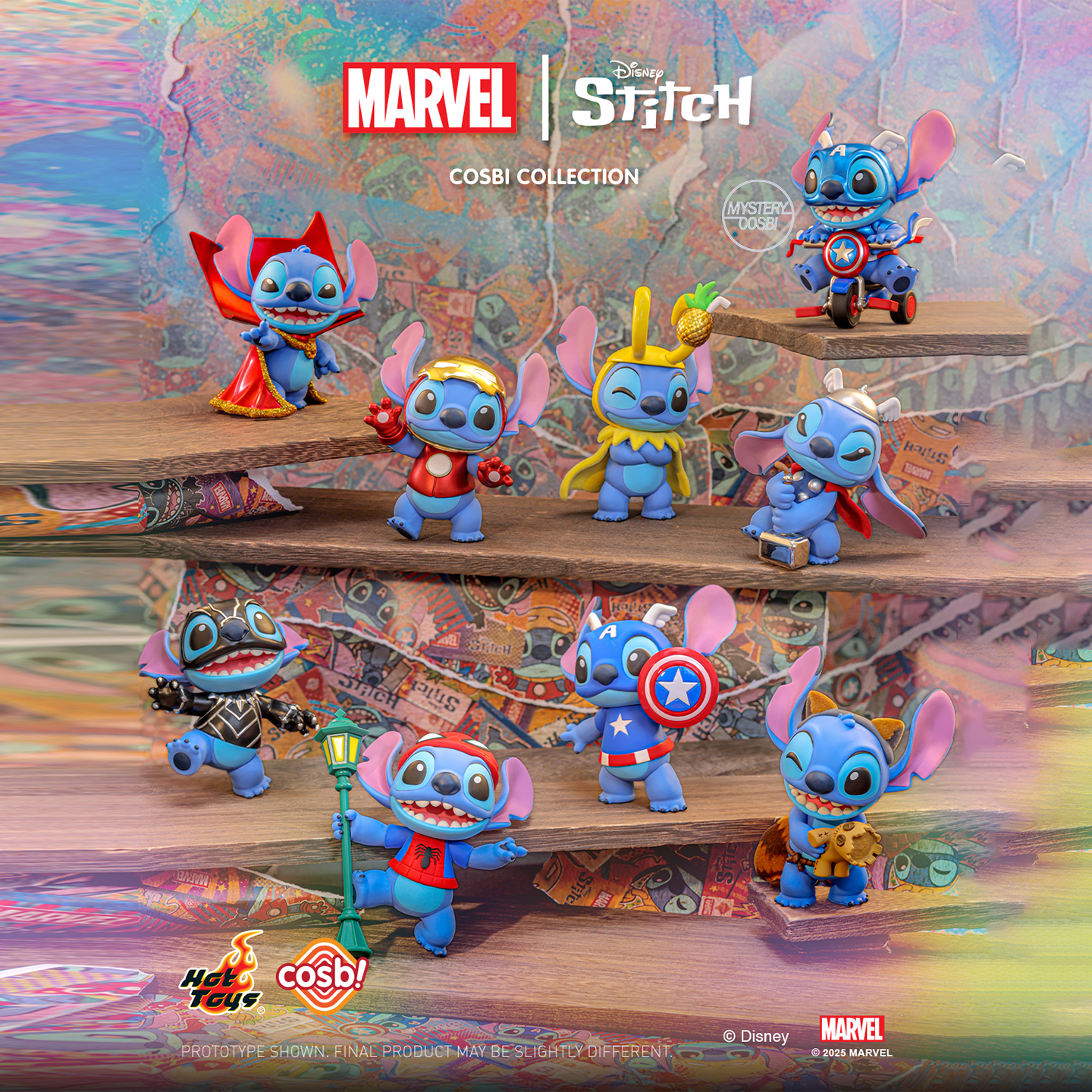HotToys marvel スティッチ COSBI フィギュア TOPTOY COSBI Marvel Stitch Series Blind Box Figure Hot Toy