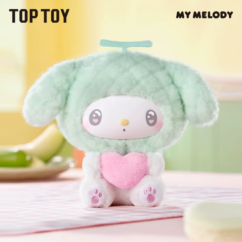 TOPTOY Санрио Melody 50-й юбилей Молочный Помидор Эластичная плюшевая Melody Память Молочный Помидор Blind Box Подвеска для интерьера