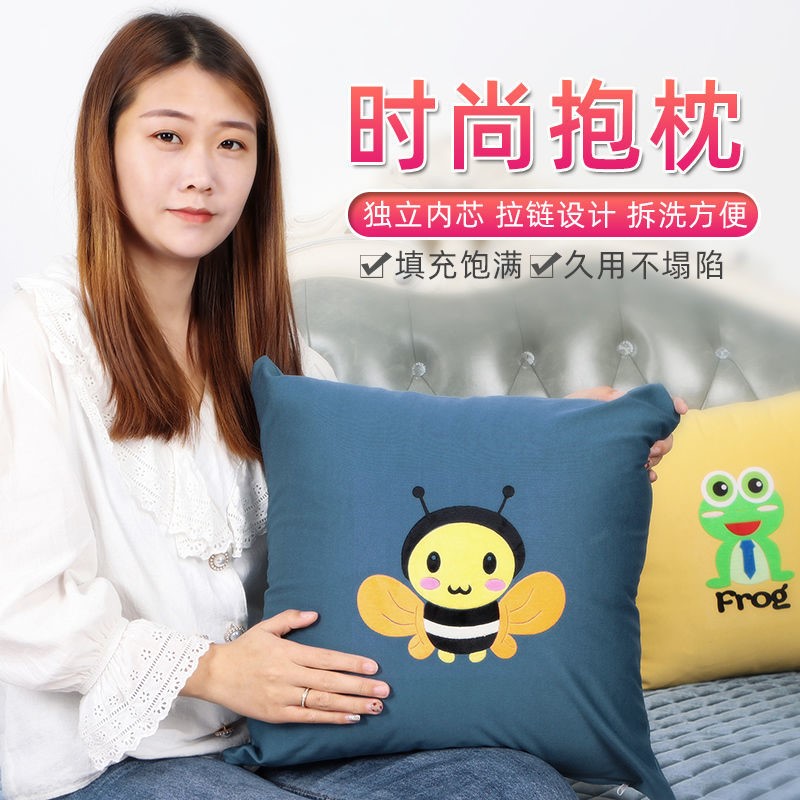 Holding Pillow Cover 50x50 Hug Pillow Living-room Sofa Cushions Cover Car Office Protect Waist Close By Students Nap Pillow Headboard