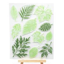 Kindergarten art area material area material small class middle class and large class environment creation leaf shape seal template