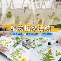 Plant leaves knocking dyeing hammer Kindergarten children diy rubbing cloth small rubbing hammer tool material package