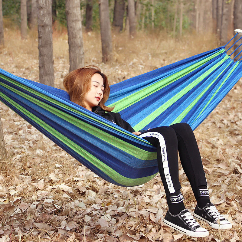 Hanging bed Anti-rollover outdoor swing Indoor household Single double college student bedroom Dormitory Adult sleeping hanging chair