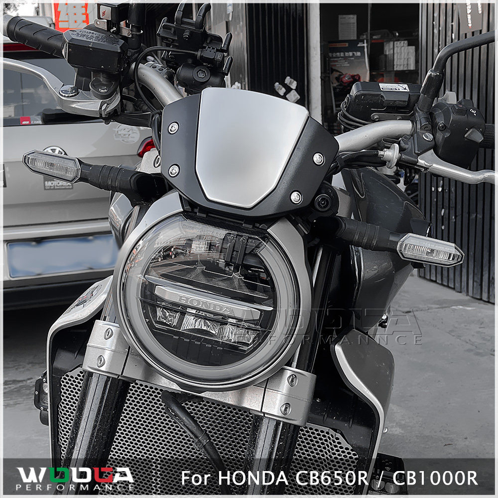 Suitable for Honda CB300R CB650R CB1000R modified retro small windshield front windshield instrument shroud