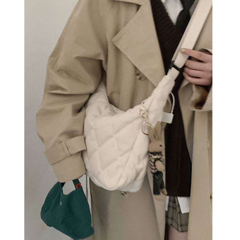 Bag 2021 new package with coat nylon canvas fashion trendy Korea Dingott pack is a big toler