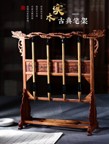 Chengzhutang large brush hanging pen holder pen hanging mahogany pen holder creative calligraphy study four treasures writing brush holder solid wood new