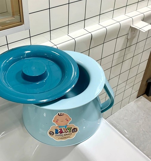 儿童痰盂加厚宝宝小便尿盆家用卧室带盖坐便器小孩夜壶尿桶女起夜