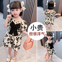 Hong Kong girl Baby summer dress Girls foreign style 1 Summer 6 Girl Princess skirt 5 Children 2 tide 3 years old 4