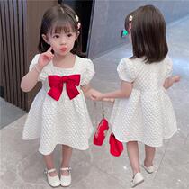 Hong Kong girls dress summer 2021 new summer fashion foreign style fashionable Korean version of the princess dress skirt trend